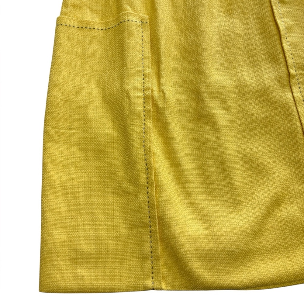 NEW Anthropologie Cartonnier Well Pocket Contrast Stitch Tweed Pencil Skirt Sz 6 - Picture 2 of 14